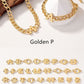 Letter Necklace Bracelet Set Fashion Women