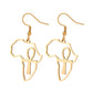 Fashion Hot Sale! Ankh in African Map Earrings