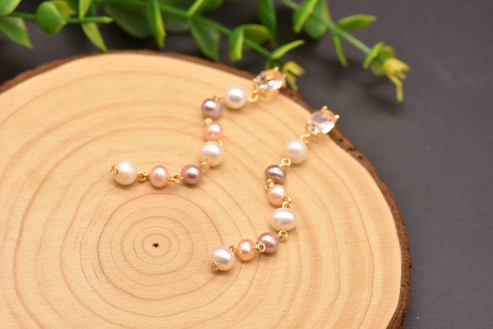 High Quality Water Pearl Long Minimalist Earrings