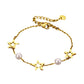 Xingyue Zircon Pearl Titanium Steel Bracelet Female Niche