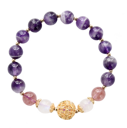 Natural amethyst bracelet