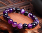 Bracelet En Pierre Naturelle Amethystos  Violet Pour Femme