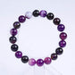 Bracelet En Pierre Naturelle Amethystos  Violet Pour Femme