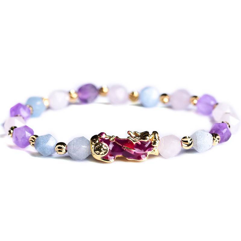 Amethyst Pixiu bracelet