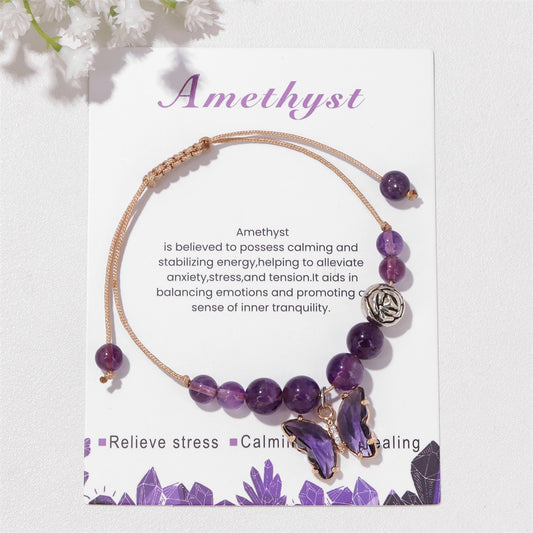 Natural Stone Bracelet Amethyst