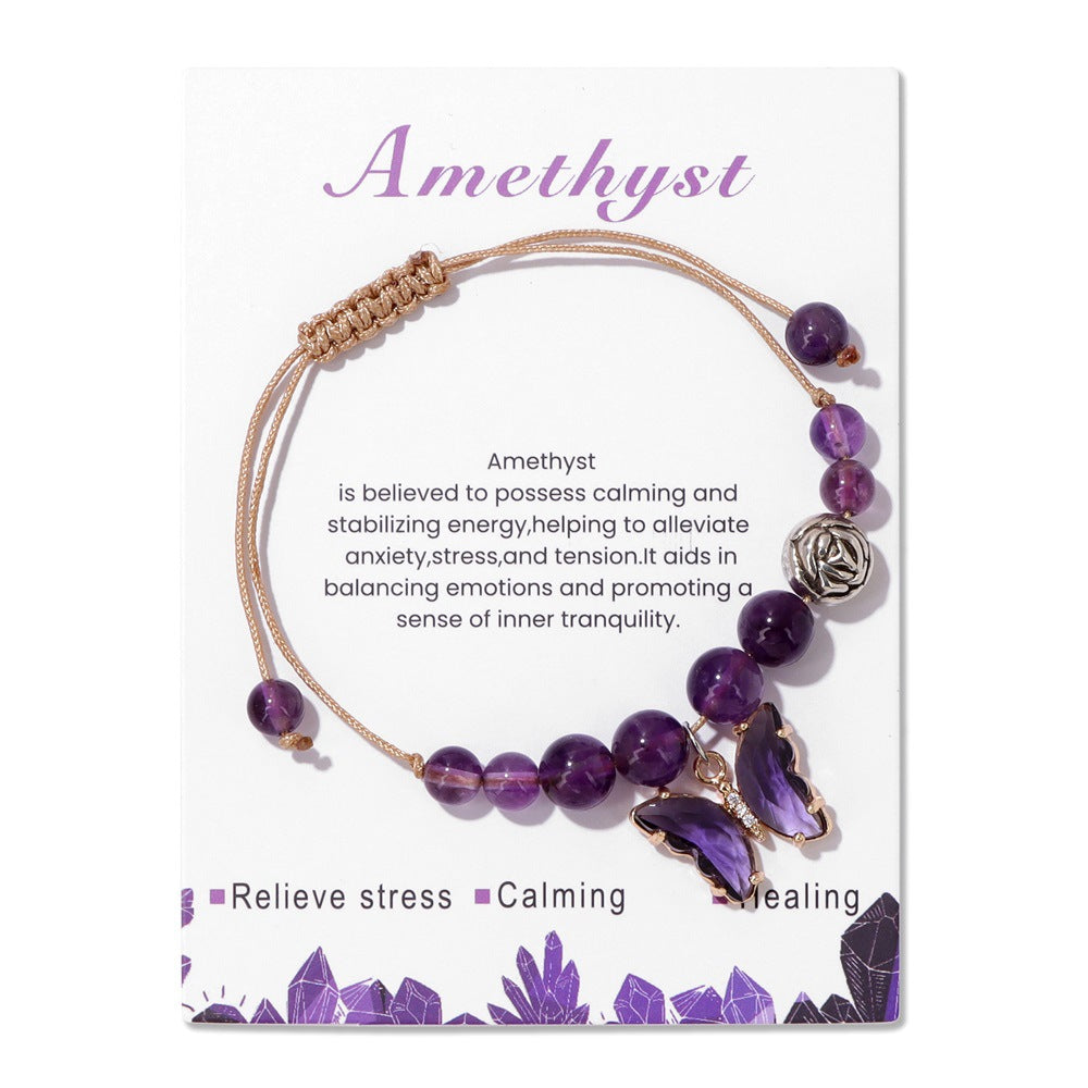 Natural Stone Bracelet Amethyst