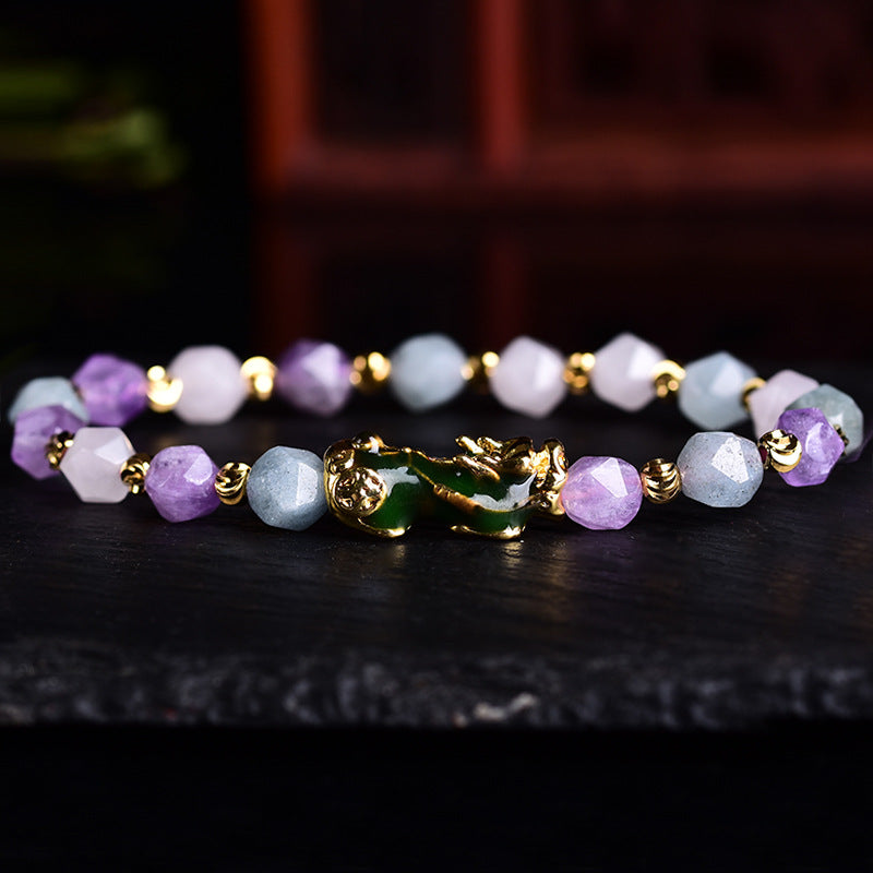 Amethyst Pixiu bracelet